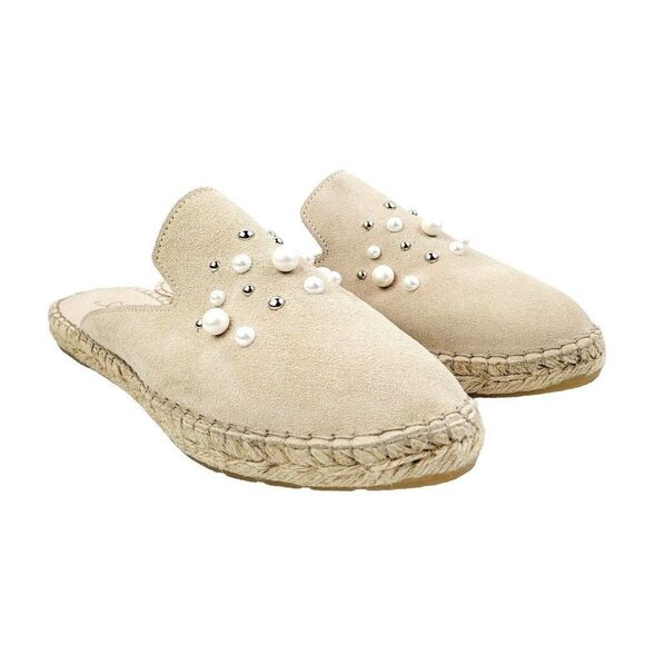 Azura Shoes - Azura Women's Lorinda Pearl‎ Mule Shoes - Size US 10.5  -  EU 41